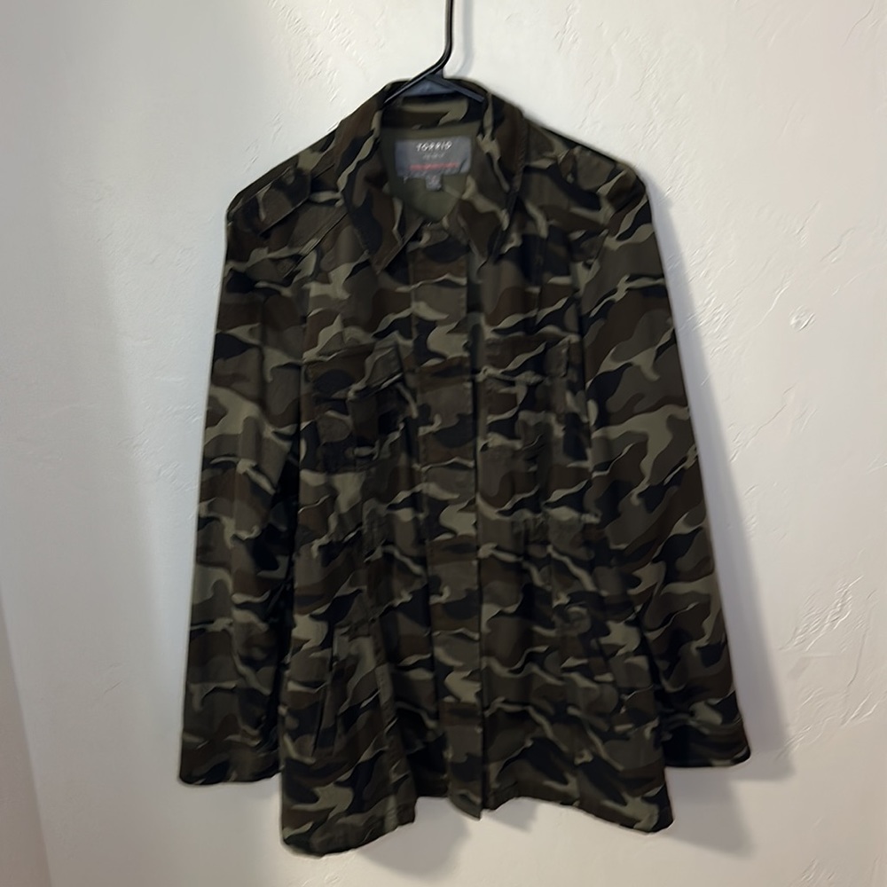 Torrid Camo Twill Anorak Utility Jacket 0 - Picture 3 of 12